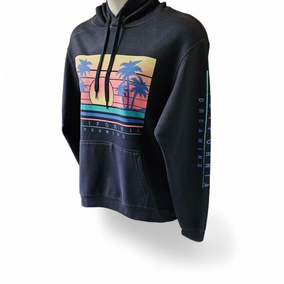 CALL YOUR MOTHER Women's California Dreaming Hooded Pullover Sweatshirt Size L - Picture 3 of 14